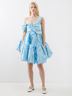 Скоро платье мини fil-купе на одно плечо Cecilie Bahnsen, синий