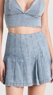 Юбка alice + olivia Carter Denim, синий