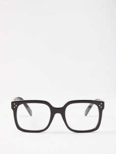 Квадратные очки из ацетата Celine Eyewear, черный