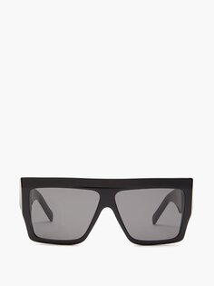 Солнцезащитные очки с плоским верхом из ацетата Celine Eyewear, черный