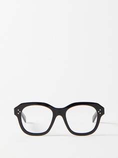 Массивные круглые очки из ацетата Celine Eyewear, черный