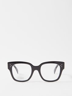 Квадратные очки из ацетата Celine Eyewear, черный