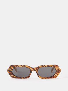 Солнцезащитные очки tiger в шестиугольной оправе из ацетата Celine Eyewear, черный