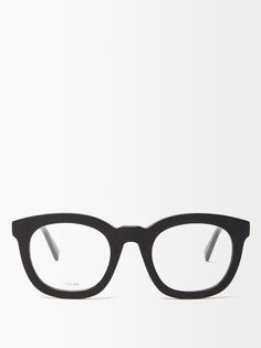 Круглые очки из ацетата Celine Eyewear, черный