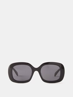 Солнцезащитные очки triomphe круглой формы из ацетата Celine Eyewear, черный