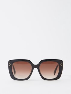 Солнцезащитные очки mini triomphe в массивной квадратной оправе Celine Eyewear, черный