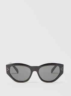 Солнцезащитные очки «кошачий глаз» из ацетата Celine Eyewear, черный