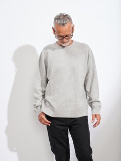 Ответственный свитер из смесового кашемира с круглым вырезом Raey, серый