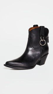 Ботинки R13 Cowboy Ankle with Ring, черный