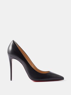 Кожаные туфли kate 100 с острым носком Christian Louboutin, черный