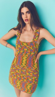 Платье RE/DONE 70s Crochet, разноцветный