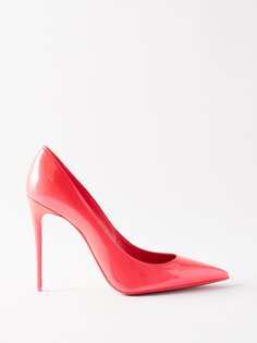 Туфли kate 100 из лакированной кожи Christian Louboutin, розовый