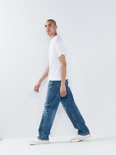 Узкие джинсы line из органического хлопка Raey, синий