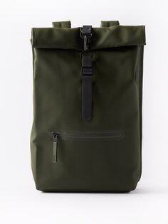 Водонепроницаемый рюкзак с закругленным верхом Rains, зеленый