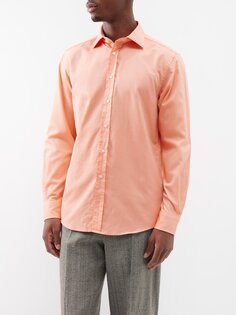 Оксфордская рубашка pinpoint из хлопкового поплина Ralph Lauren, оранжевый
