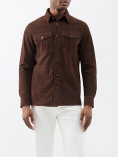 Замшевая футболка barron Ralph Lauren, коричневый