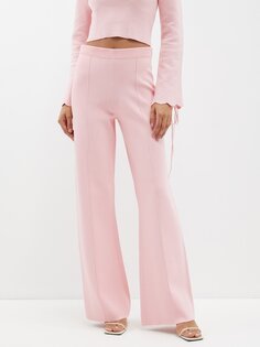 Расклешенные трикотажные брюки Clea (CLEA), розовый