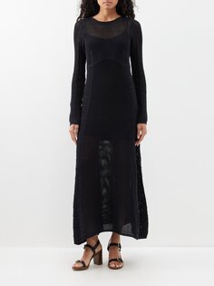 Платье макси из хлопка крючком amberlie Clea (CLEA), черный