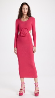 Платье Elexiay Rose Crochet, розовый
