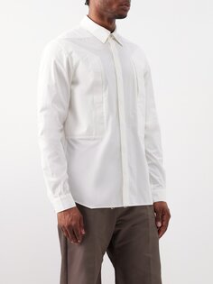 Рубашка fogpocket из хлопкового поплина Rick Owens, белый