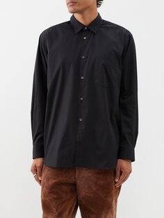 Рубашка из хлопка и поплина Comme Des Garçons, черный