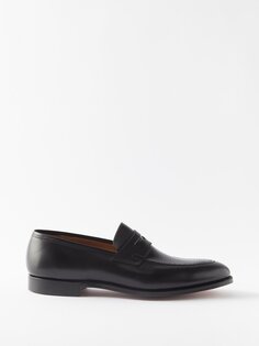 Кожаные лоферы sydney Crockett &amp; Jones, черный