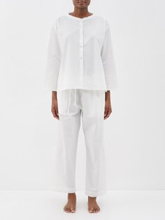 Пижама the relax из жатого хлопка из органического хлопка Deiji Studios, белый