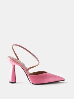 Атласные туфли saturn 90 с кристаллами D&apos;Accori, розовый D'accori