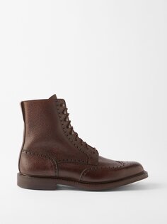 Ботинки islay из шагреневой кожи Crockett &amp; Jones, коричневый