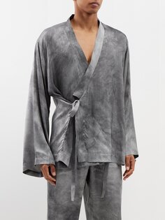 Шелковая куртка тао Delos, серый