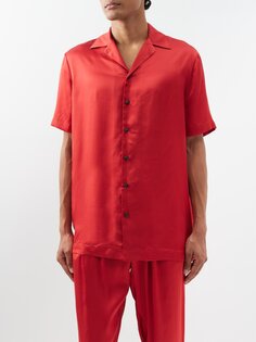 Атласная рубашка отто Delos, красный