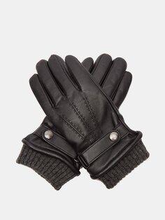 Кожаные перчатки henley, совместимые с сенсорным экраном Dents, черный