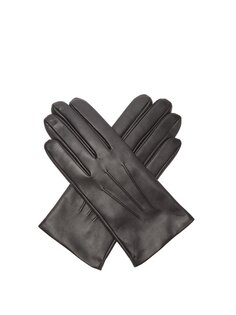 Кожаные перчатки для ванной на кашемировой подкладке Dents, черный