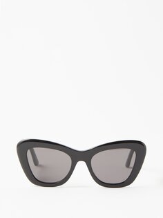 Солнцезащитные очки diorbobby b1u из ацетата кошачьего глаза DIOR, черный