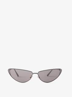 Солнцезащитные очки missdior b1u в металлической оправе «кошачий глаз» DIOR, серый