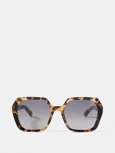 Квадратные солнцезащитные очки diormidnight s2f из ацетата DIOR, коричневый