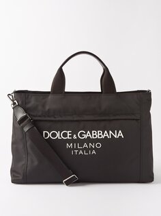 Нейлоновая дорожная сумка с логотипом Dolce &amp; Gabbana, черный