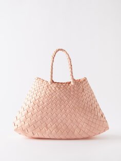 Маленькая кожаная сумка-корзина santa croce Dragon Diffusion, розовый