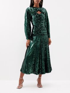 Платье esther + nancy со съемным болеро и пайетками E.Stott, зеленый