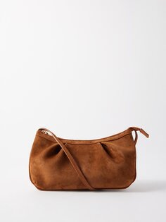 Маленькая замшевая сумка на плечо dimple Elleme, коричневый