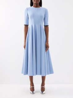 Платье миди из крепа georgie Emilia Wickstead, синий