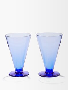 Набор из двух бокалов для вина ария. Emporio Sirenuse, синий