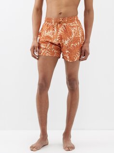 Плавки-шорты с цветочным принтом Etro, оранжевый