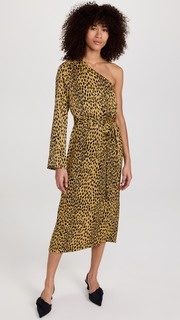 Платье KITRI Amber Cheetah Print One Shoulder