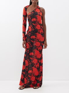Платье макси emma с цветочным принтом Eywasouls Malibu, черный
