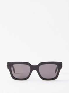 Солнцезащитные очки fendigraphy в d-образной оправе из ацетата Fendi, черный