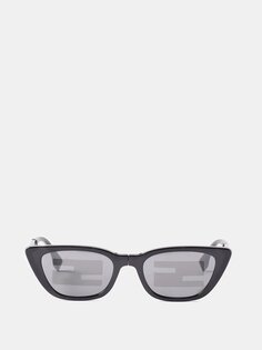 Складные солнцезащитные очки baguette из ацетата кошачьего глаза Fendi, черный