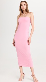Платье миди Victor Glemaud Strapless, розовый