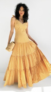 Платье макси CAROLINE CONSTAS Arianna, желтый