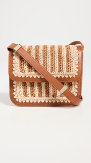 Сумка-кроссбоди Loeffler Randall Kenton Crochet Leather, натуральный